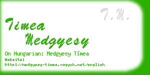timea medgyesy business card